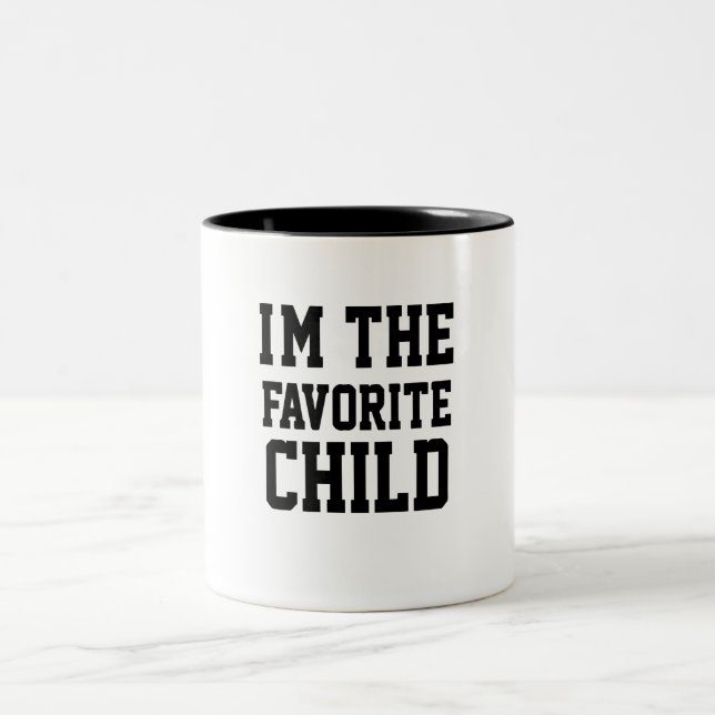 I'm The Favourite Child Two-Tone Coffee Mug (Center)