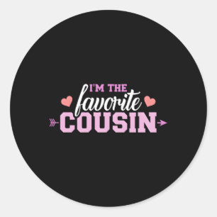 I'M The Favourite Cousin Classic Round Sticker