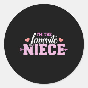 I'M The Favourite Niece Classic Round Sticker