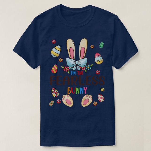 I'm The Fearless Bunny Easter Day Matching Family  T-Shirt (Design Front)