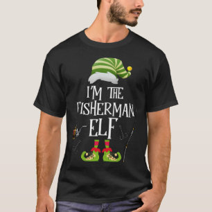I'm The Fisherman Elf Great For Dad Christmas Paja T-Shirt