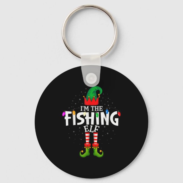 I'm The Fishing Matching Christmas Family  Key Ring (Front)