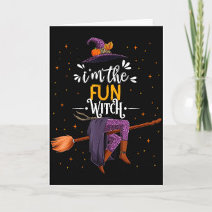 Im The Fun Witch Halloween Matching Group Costume  Card