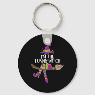 Im The Funny Witch Halloween Matching Group Costum Key Ring