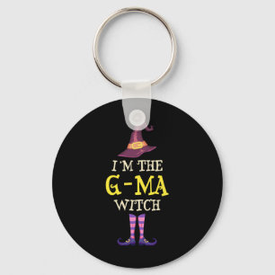 I'm The G-ma Witch Costume Halloween Funny Witchy  Key Ring