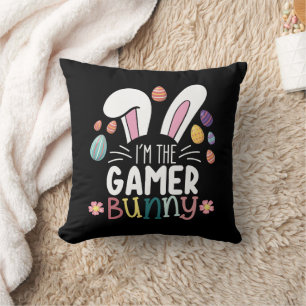 I'm The Gamer Bunny Gaming Easter Matching Cushion