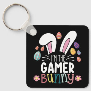 I'm The Gamer Bunny Gaming Easter Matching Key Ring