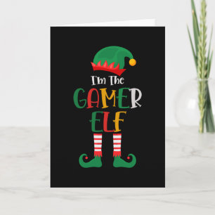 Im The Gamer Elf Matching Christmas Card