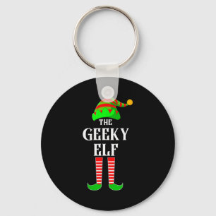 I'm The Geeky Elf Family Matching Costume Christma Key Ring