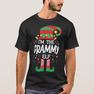 I'm the Grammy Elf Family Group Matching Christmas T-Shirt