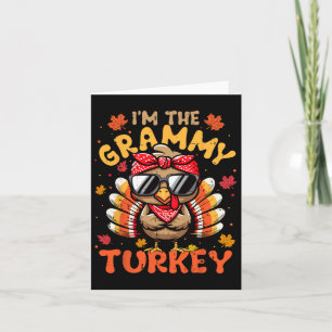I'm The Grammy Turkey Matching 2024 Family Thanksg Card