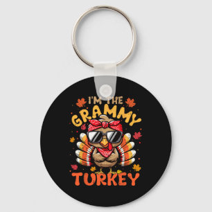 I'm The Grammy Turkey Matching 2024 Family Thanksg Key Ring