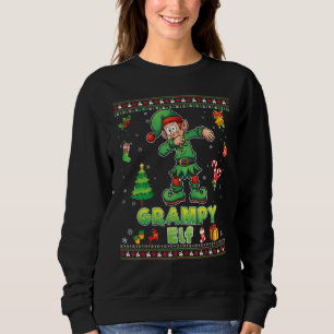 I'm The Grampy Elf Dabbing Family Merry Christmas  Sweatshirt