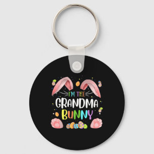 I'm The Grandma Bunny Cute Matching Family Easter  Key Ring