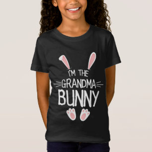 I'm The Grandma Bunny Gift Cute Matching Family Ea T-Shirt