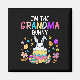 I'm The Grandma Bunny Happy Easter Day Women Rabbi Magnet