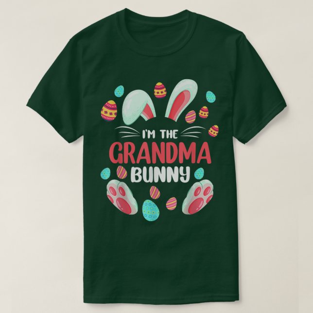 I'm The Grandma Bunny Matching Family Easter Party T-Shirt (Design Front)