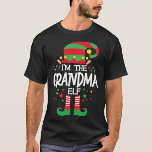 I'm The Grandma Elf Family Group Matching Christma T-Shirt