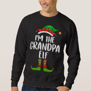 I'm the Grandma Elf Family Matching Christmas Paja Sweatshirt