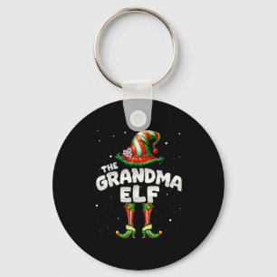 I'm The Grandma Elf Family Matching Group Christma Key Ring