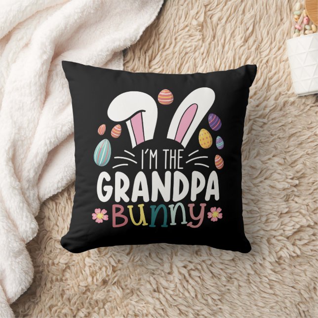 I'm The Grandpa Bunny Easter Family Matching Cushion (Blanket)