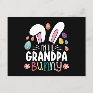I'm The Grandpa Bunny Easter Family Matching Postcard