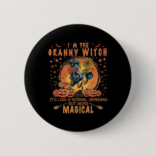 I'm The Granny Witch Like A Normal Grandma Sunflow 6 Cm Round Badge