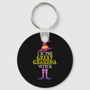 Im The Great Grandma Witch Costume Halloween Funny Key Ring