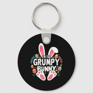 I'm The Grumpy Bunny Matching Easter Family  Key Ring