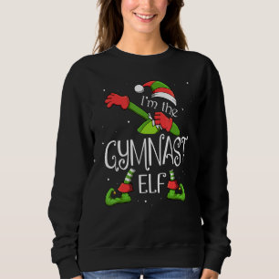 I'm The Gymnast Elf Dabbing Santa Claus Xmas For F Sweatshirt