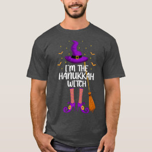 I'm The Hanukkah Witch Funny Hanukkah Halloween T-Shirt