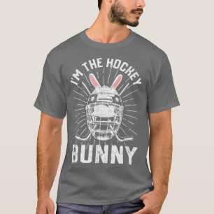I'm The Hockey Bunny Funny Easter Day Ice Puck Pla T-Shirt