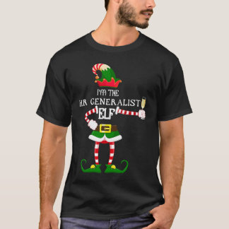I'm The HR Generalist Elf Matching Family Wine Lo T-Shirt