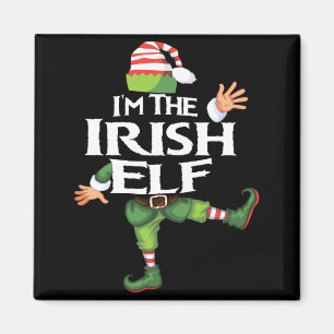 Im The Irish Elf Christmas Eve Xmas Elf Squad Cos  Magnet
