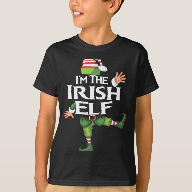 Im The Irish Elf Christmas Eve Xmas Elf Squad Cos  T-Shirt (Front)