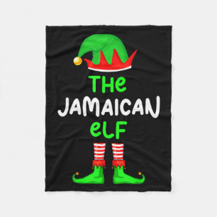 I'm The Jamaican Elf Jamaica Christmas Funny Pajam Fleece Blanket
