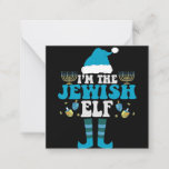I'm the Jewish Elf Funny Hanukkah Menorah Gift Card<br><div class="desc">funny, hanukkah, chanukah, gift, birthday, jewish, jew, holiday, elf</div>