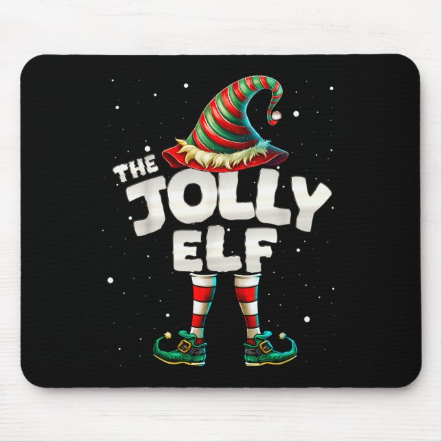 I'm The Jolly Elf Family Matching Group Christmas  Mouse Pad (Front)