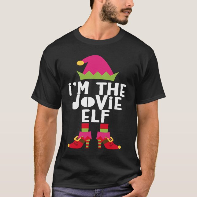 I'm The Jovie Elf  Matching Christmas Costume T-Shirt (Front)