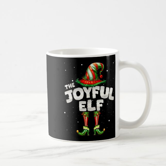 I'm The Joyful Elf Family Matching Group Christmas Coffee Mug (Right)
