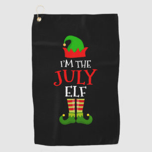 I'm The July Elf Matching Family Christmas In July Golf Towel
