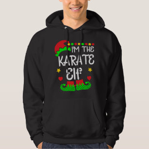 I'm The Karate Elf Christmas Family Elf Costume Te Hoodie