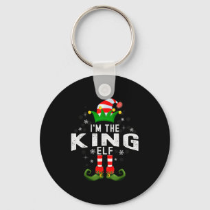 I'm The King Elf Christmas Family Pjs Costume  Key Ring