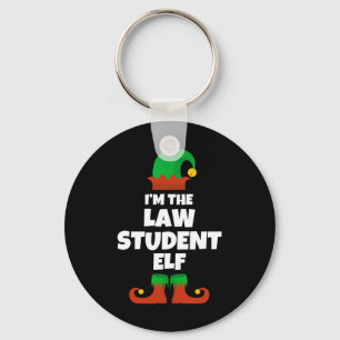 I'm The Law Student Elf Family Pajama Christmas Fu Key Ring