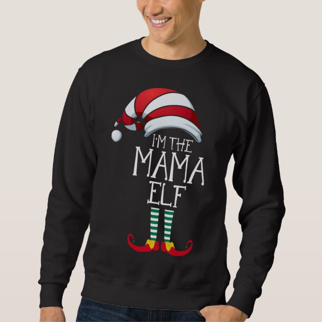 I'm the Librarian Elf Family Christmas Sweatshirt (Front)