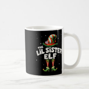 I'm The Lil Sister Elf Family Matching Group Chris Coffee Mug