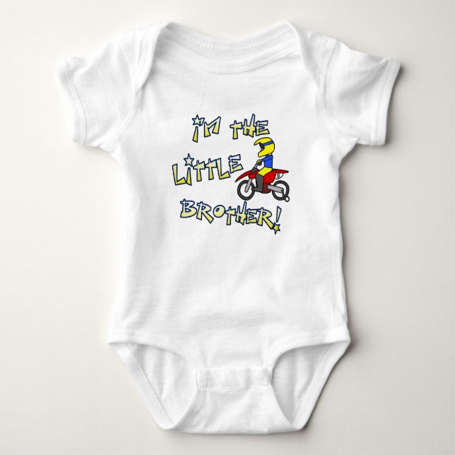 I'm the Little Brother Motocross Clothing Baby Bodysuit (Front)
