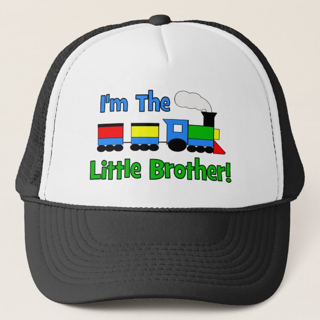 I'm The Little Brother - TRAIN design Trucker Hat (Front)