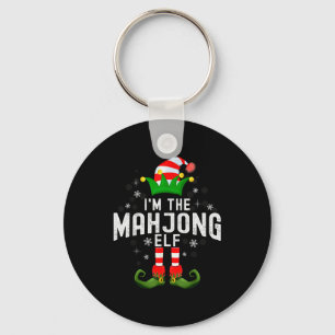 I'm The Mahjong Elf Christmas Family Pjs Costume  Key Ring
