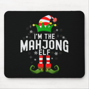 I'm The Mahjong Elf Christmas Family Pjs Costume Mouse Pad